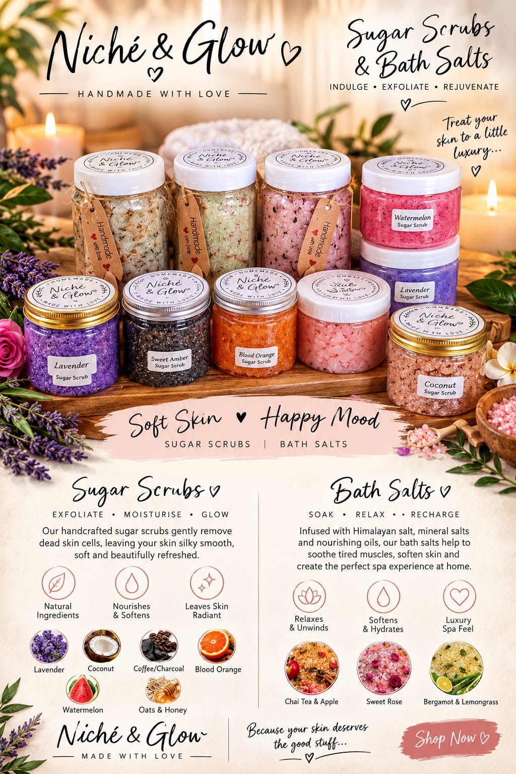 Handmade Sugar Scrubs