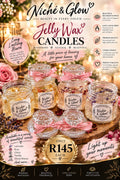Handmade Jelly Wax Candle with Botanicals – [Size, e.g. 200ml]